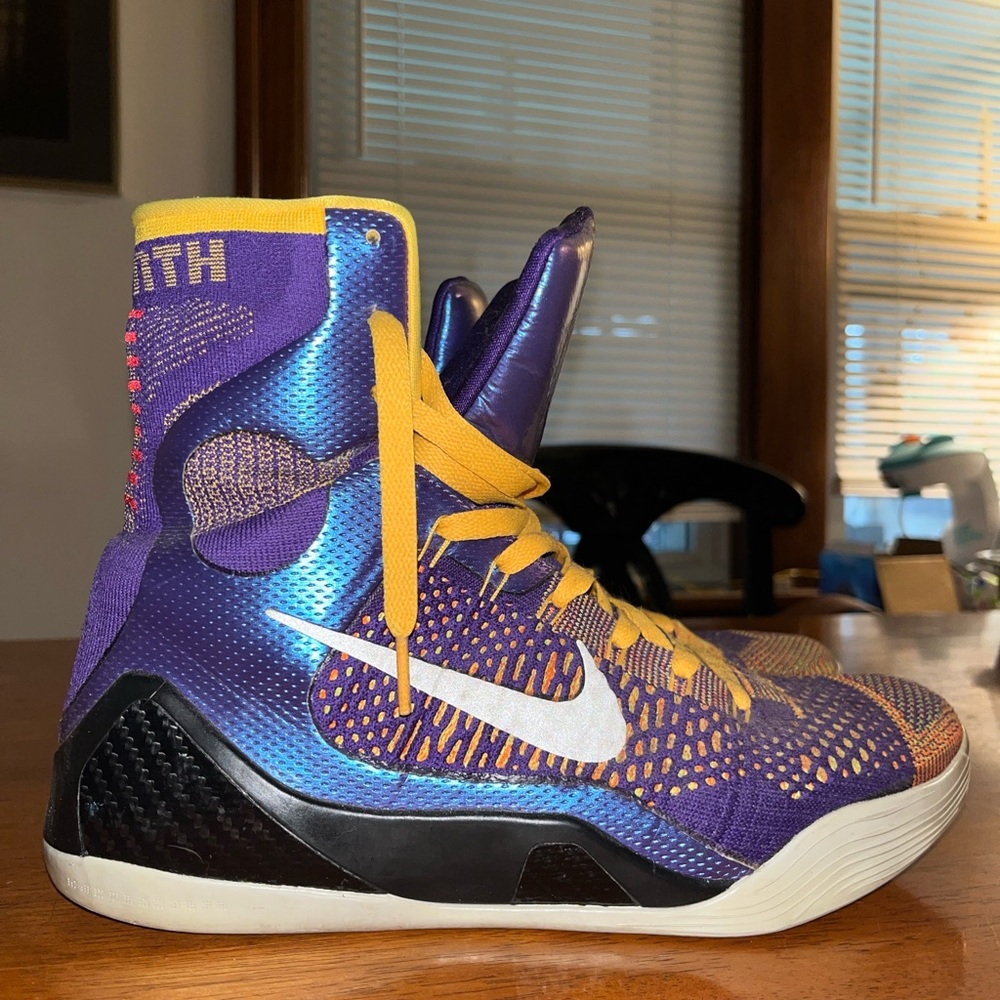 Nike Purple and Yellow Athletic Shoes